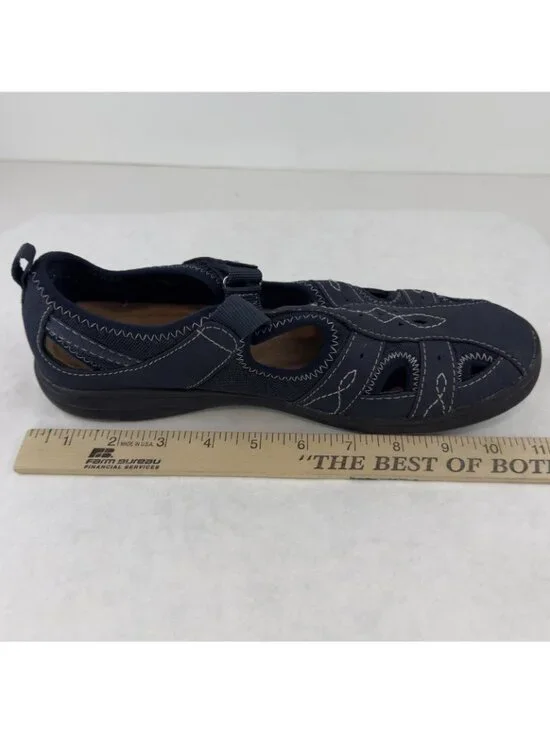 Earth Origins Eliah Fisherman Sandals Womens Size 10M Navy Blue Marine Closed - Picture 13 of 14